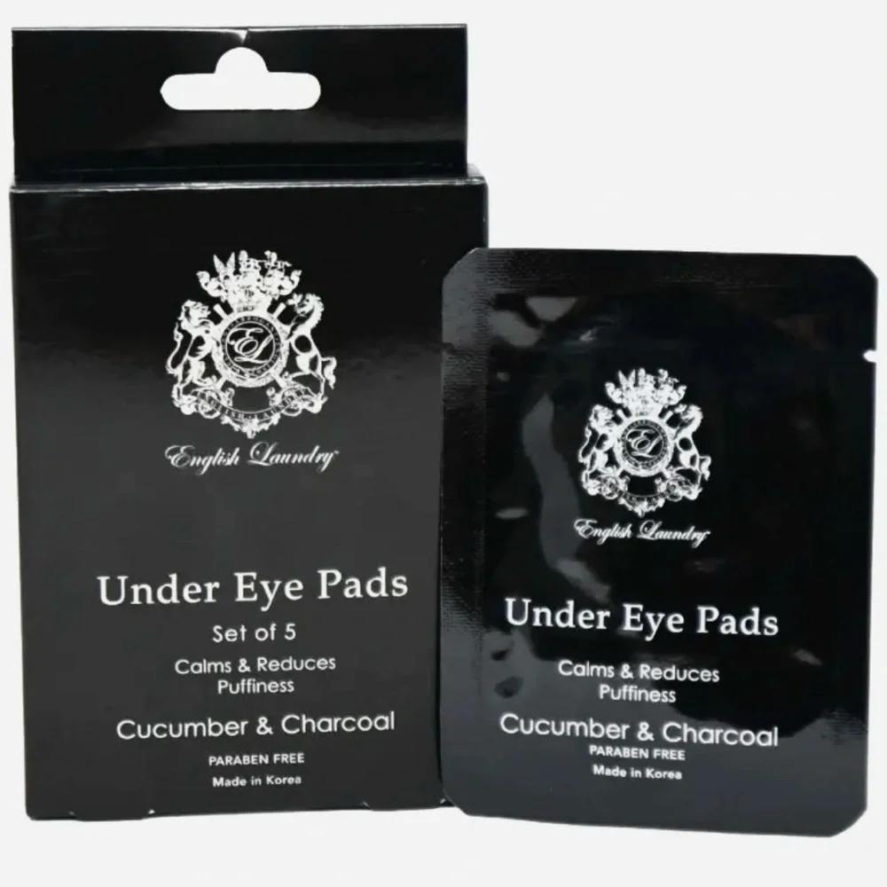 English Laundry Cucumber Charcoal Under Eye Pads Depuffing 5 pack Korean NEW PC - Picture 2 of 2